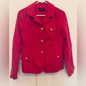 Talbots Cotton Spandex Fuchsia Jacket Blazer size 6